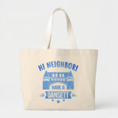 Grand Tote Bag Hi Neighbours Ont Un Cadeau Gansett Retro Style (Devant)