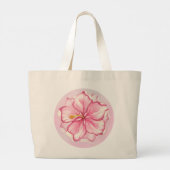 Grand Tote Bag hibiscus & dentelle PINK (Dos)