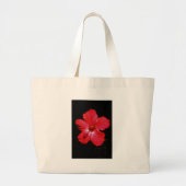 Grand Tote Bag Hibiscus rouge (Devant)