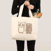 Grand Tote Bag Hiboux (Devant (produit))