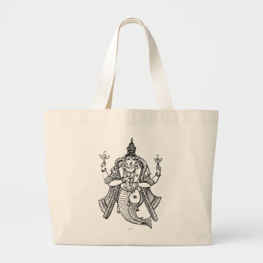 Grand Tote Bag Hindouisme : Vishnu (Devant)