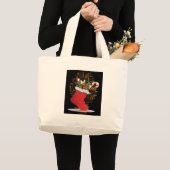 Grand Tote Bag HoHo ! Merry Christmas TOXITS et Happy New Year (Devant (produit))