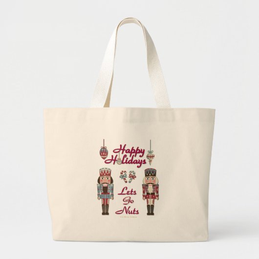 Grand Tote Bag Holiday Nutcracker Lets Go Nuts (Devant)