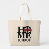 Grand Tote Bag HOME Londres Angleterre (Dos)