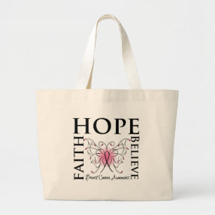 Grand Tote Bag Hope Belith Faith - Cancer du sein