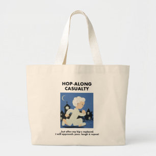 Grand Tote Bag Houblon-Le long de l'accident - jusqu'à la hanche