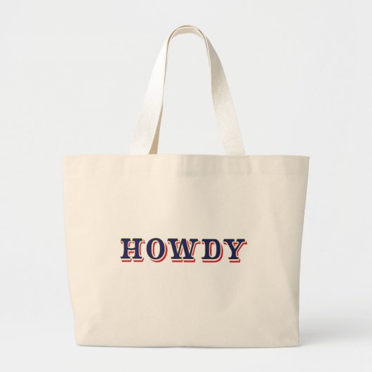 Grand Tote Bag Howdy (Devant)