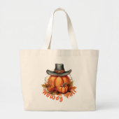 Grand Tote Bag Howdy Fall - Vibes d'automne rustiques (Devant)