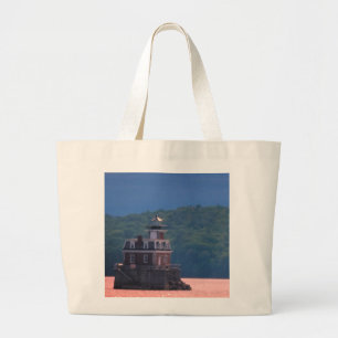 Grand Tote Bag Hudson Athens Lighthouse - Hudson City Light, NY