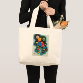 Grand Tote Bag Huile Abstraite de Kandinsky Deepened Impulse sur  (Devant (produit))