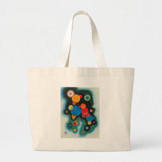 Grand Tote Bag Huile Abstraite de Kandinsky Deepened Impulse sur