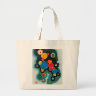 Grand Tote Bag Huile Abstraite impulsive renforcée sur toile Kand