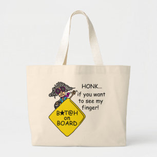 Grand Tote Bag Humour de rage de route