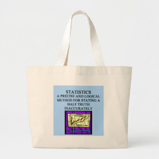 Grand Tote Bag Humour de statisticien de STATISTIQUES