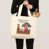 Grand Tote Bag Humour du lundi (Devant (produit))