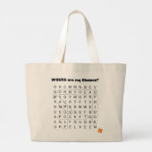 Grand Tote Bag HUMOUR SUPÉRIEUR : Puzzle (avant) + Solution (arri (Dos)