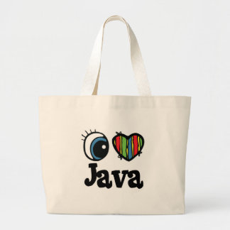 Grand Tote Bag I Coeur (Amour) Java