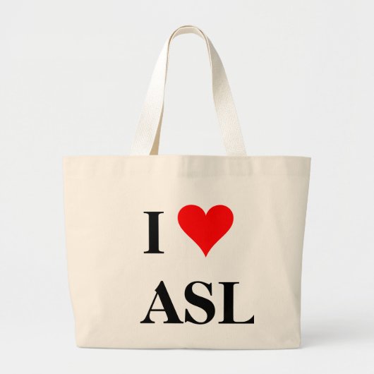 Grand Tote Bag I (coeur) ASL (Devant)