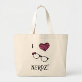 Grand Tote Bag I coeur Nerdz Fourre-tout (Devant)