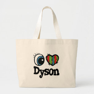 Grand Tote Bag I Heart (Love) Dyson