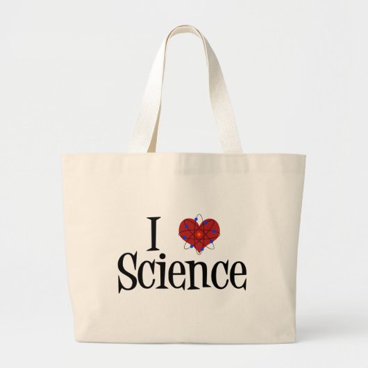 Grand Tote Bag I la Science de coeur (Devant)