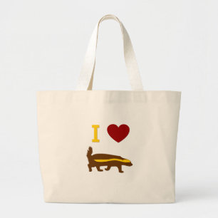 Grand Tote Bag I Love Honey Badger