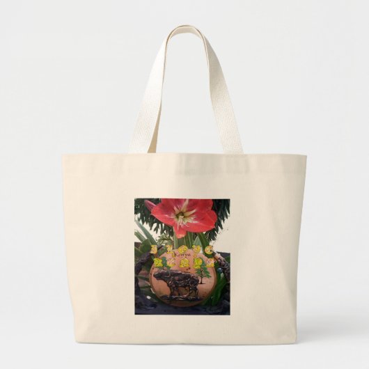 Grand Tote Bag I Love kenya Hakuna Matata cadeaux (Devant)