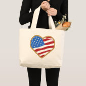 Grand Tote Bag I Love USA Bags & Totes (Devant (produit))