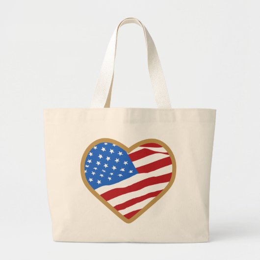 Grand Tote Bag I Love USA Bags & Totes (Devant)