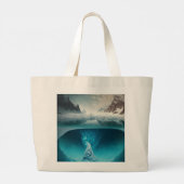 Grand Tote Bag Icy Mountain View (Dos)