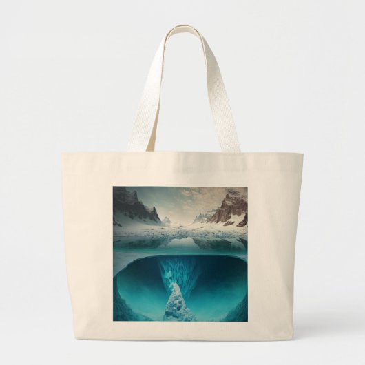 Grand Tote Bag Icy Mountain View (Devant)