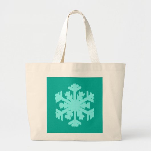 Grand Tote Bag Ikat Snowflake (Devant)