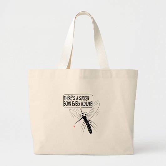 Grand Tote Bag Il y a un pompier né chaque minute (Devant)
