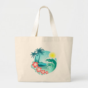 Grand Tote Bag Île hawaïenne 3