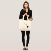 Grand Tote Bag Îles hawaïennes (Devant (modèle))