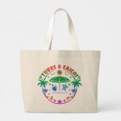 Grand Tote Bag Îles Turques et Caïques : Paradis de l'eau Turquoi (Dos)