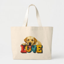 Illustration de Labrador d'amour | Graphisme pour