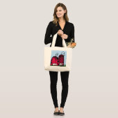 Grand Tote Bag Illustration de Ladybug d'amour non demandé (Devant (modèle))