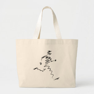 Grand Tote Bag Illustration du cool du coureur