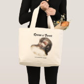 Grand Tote Bag Image du Ferret de l'able (Devant (produit))