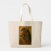 Grand Tote Bag Impression Cheval réversible Fourre-tout (Dos)