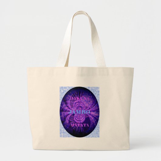 Grand Tote Bag Impression d'art Cosmic Hakuna (Devant)