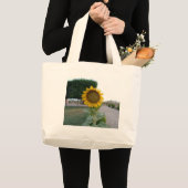 Grand Tote Bag Impression d'art de tournesol (Devant (produit))