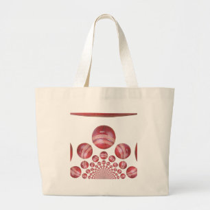 Grand Tote Bag Impression de la balle de cricket de Sports Lover