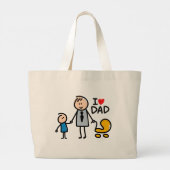 Grand Tote Bag Impression Love Daddy (Dos)