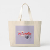 Grand Tote Bag Inarrêtable, à mon époque imparable (Dos)