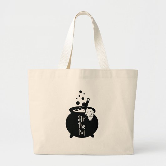 Grand Tote Bag Incorporer Le Pot (Pot À Sorcières) (Devant)
