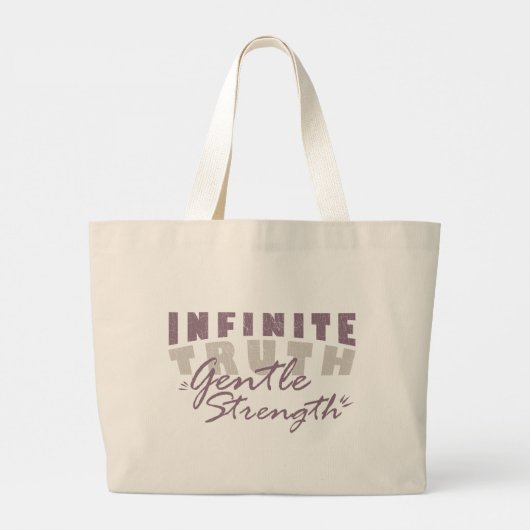 Grand Tote Bag Infinite Truth, Gentle Strength Tote Bags (Dos)