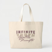 Grand Tote Bag Infinite Truth, Gentle Strength Tote Bags (Devant)