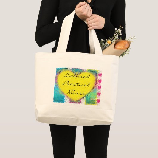 Grand Tote Bag infirmier auxiliaire autorisé (Devant (produit))